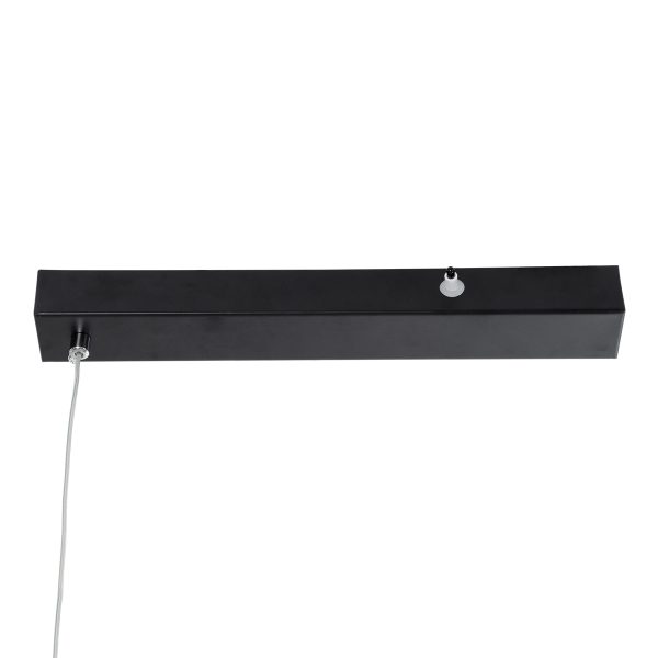 LINARIA 60921 Κρεμαστό Φωτιστικό Οροφής Design LED CCT 36W 4150lm 200° AC 220-240V - Εναλλαγή Φωτισμού μέσω Τηλεχειριστηρίου All In One Ψυχρό 6000k+Φυσικό 4500k+Θερμό 2700k Dimmable Μ120 x Π2 x Υ10cm - Μαύρο - 3 Years Warranty - Image 5