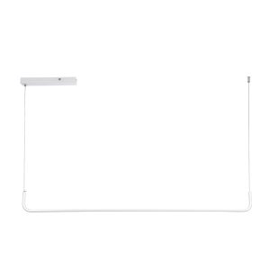 LINARIA 60922 Κρεμαστό Φωτιστικό Οροφής Design LED CCT 36W 4150lm 200° AC 220-240V – Εναλλαγή Φωτισμού μέσω Τηλεχειριστηρίου All In One Ψυχρό 6000k+Φυσικό 4500k+Θερμό 2700k Dimmable Μ120 x Π2 x Υ10cm – Λευκό – 3 Years Warranty