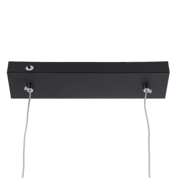 LINARIA DUO 60924 Κρεμαστό Φωτιστικό Οροφής Design LED CCT 72W 8300lm 200° AC 220-240V - Εναλλαγή Φωτισμού μέσω Τηλεχειριστηρίου All In One Ψυχρό 6000k+Φυσικό 4500k+Θερμό 2700k Dimmable Μ220 x Π4 x Υ25cm - Μαύρο - 3 Years Warranty - Image 5