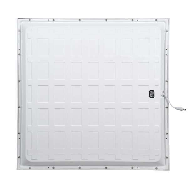 ZEUS 60969 Χωνευτό LED Panel 60x60cm 48W 7200lm 120° CRI≥86Ra UGR<19 Anti-Glare Shield Diffuser AC 220-240V IP44 Μ60 x Π60 x Υ3.3cm - Φυσικό Λευκό 4500K - Bridgelux High Lumen Chips - TÜV Certified Driver - 5 Years Warranty - Image 4