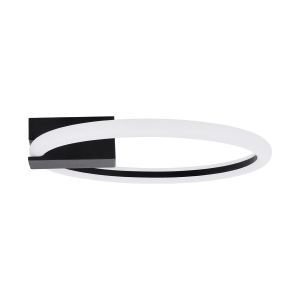 CINDERELLA 60976 Φωτιστικό Οροφής Δαχτυλίδι-Κύκλος LED CCT 16W 1792lm 360° AC 220-240V - Εναλλαγή Φωτισμού μέσω Διακόπτη On/Off All In One Ψυχρό 6000k+Φυσικό 4500k+Θερμό 2700k Φ28cm - Μαύρο - 3 Years Warranty - Image 3
