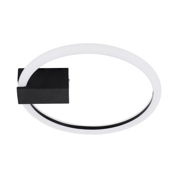CINDERELLA 60976 Φωτιστικό Οροφής Δαχτυλίδι-Κύκλος LED CCT 16W 1792lm 360° AC 220-240V - Εναλλαγή Φωτισμού μέσω Διακόπτη On/Off All In One Ψυχρό 6000k+Φυσικό 4500k+Θερμό 2700k Φ28cm - Μαύρο - 3 Years Warranty - Image 5