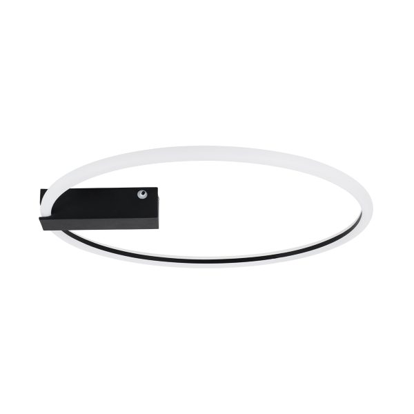 CINDERELLA 60980 Φωτιστικό Οροφής Δαχτυλίδι-Κύκλος LED CCT 30W 3360lm 360° AC 220-240V - Εναλλαγή Φωτισμού μέσω Τηλεχειριστηρίου All In One Ψυχρό 6000k+Φυσικό 4500k+Θερμό 2700k Dimmable Φ50cm - Μαύρο - 3 Years Warranty - Image 2