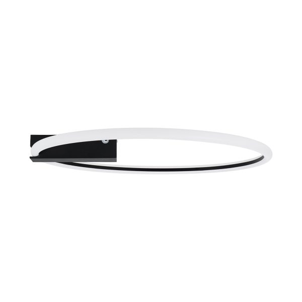 CINDERELLA 60980 Φωτιστικό Οροφής Δαχτυλίδι-Κύκλος LED CCT 30W 3360lm 360° AC 220-240V - Εναλλαγή Φωτισμού μέσω Τηλεχειριστηρίου All In One Ψυχρό 6000k+Φυσικό 4500k+Θερμό 2700k Dimmable Φ50cm - Μαύρο - 3 Years Warranty - Image 3