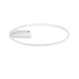 CINDERELLA 60981 Φωτιστικό Οροφής Δαχτυλίδι-Κύκλος LED CCT 30W 3360lm 360° AC 220-240V – Εναλλαγή Φωτισμού μέσω Τηλεχειριστηρίου All In One Ψυχρό 6000k+Φυσικό 4500k+Θερμό 2700k Dimmable Φ50cm – Λευκό – 3 Years Warranty