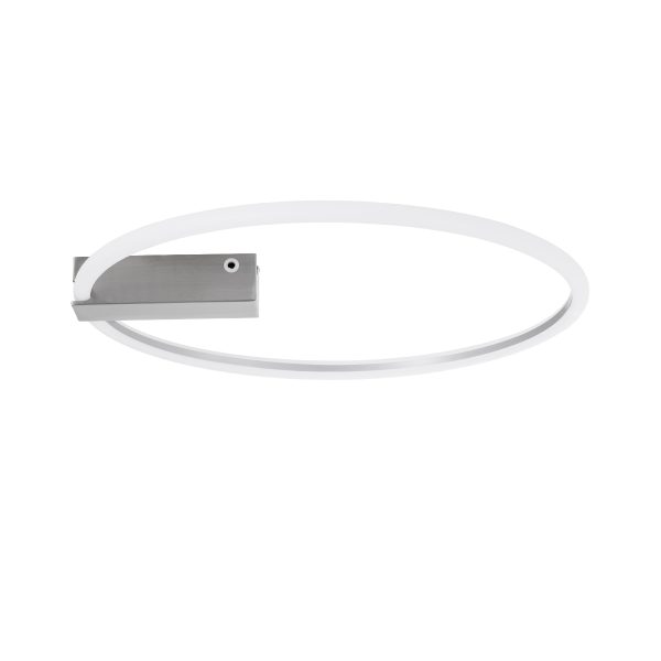 CINDERELLA 60983 Φωτιστικό Οροφής Δαχτυλίδι-Κύκλος LED CCT 30W 3360lm 360° AC 220-240V - Εναλλαγή Φωτισμού μέσω Τηλεχειριστηρίου All In One Ψυχρό 6000k+Φυσικό 4500k+Θερμό 2700k Dimmable Φ50cm - Χρώμιο Νικελ - 3 Years Warranty - Image 2