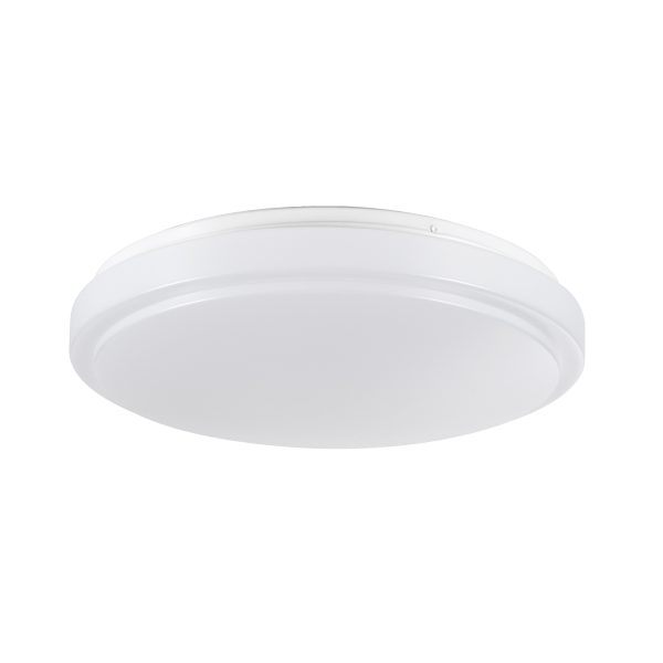 SENSORANO 60994 Πλαφονιέρα Οροφής LED 30W 3000lm 120° AC 220-240V με Ενσωματωμένο Σύστημα Ρυθμιζόμενου Microwave Αισθητήρα Κίνησης - Αδιάβροχη IP54 Φ38 x Υ5.3cm Ψυχρό Λευκό 6000K - Λευκό - Bridgelux Chips - 3 Years Warranty - Image 2