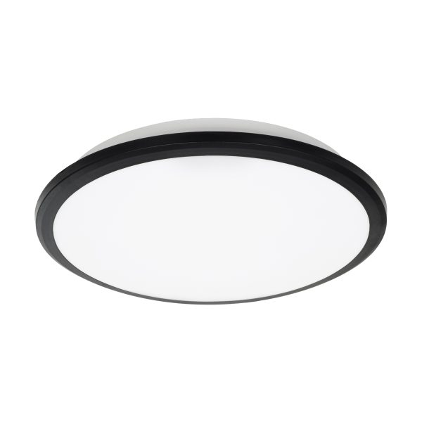 TUFFIN 60996 Πλαφονιέρα Οροφής LED 24W 2760lm 120° AC 220-240V Αδιάβροχη IP54 Φ30 x Υ6.5cm Ψυχρό Λευκό 6000K - Μαύρο - Bridgelux Chips - 3 Years Warranty - Image 2