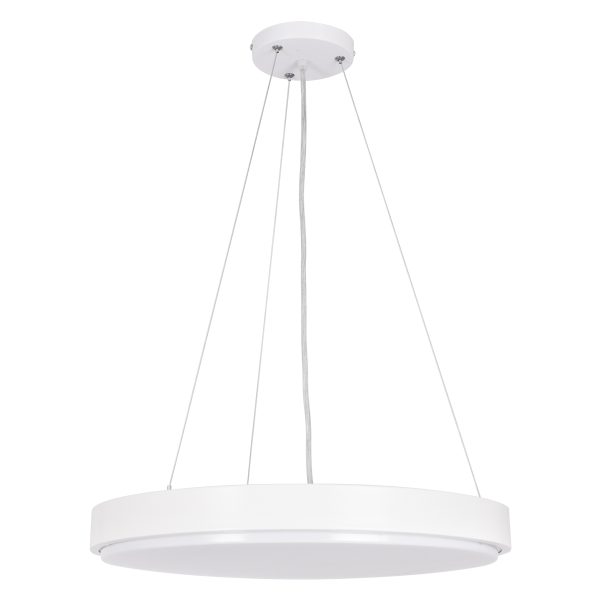 CASPER 61018 Κρεμαστή Πλαφονιέρα Οροφής LED CCT 76W 8372lm 120° AC 220-240V - Εναλλαγή Φωτισμού μέσω Τηλεχειριστηρίου All In One Ψυχρό Λευκό 6000k+Φυσικό Λευκό 4500k+Θερμό Λευκό 2700k Dimmable Φ45cm - Λευκό - 3 Years Warranty - Image 3