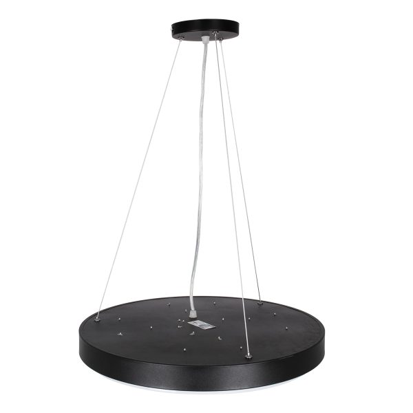 CASPER 61019 Κρεμαστή Πλαφονιέρα Οροφής LED CCT 76W 8372lm 120° AC 220-240V - Εναλλαγή Φωτισμού μέσω Τηλεχειριστηρίου All In One Ψυχρό Λευκό 6000k+Φυσικό Λευκό 4500k+Θερμό Λευκό 2700k Dimmable Φ45cm - Μαύρο - 3 Years Warranty - Image 5