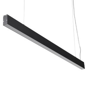 FELIX 61028-P Γραμμικό Κρεμαστό Φωτιστικό Linear LED CCT 54W 6500lm 120° AC 220-240V Μ120 x Π3.5 x Υ7cm – Εναλλαγή Φωτισμού μέσω Τηλεχειριστηρίου All In One Ψυχρό 6000k+Φυσικό 4500k+Θερμό 2700k Dimmable – Μαύρο – 3 Years Warranty