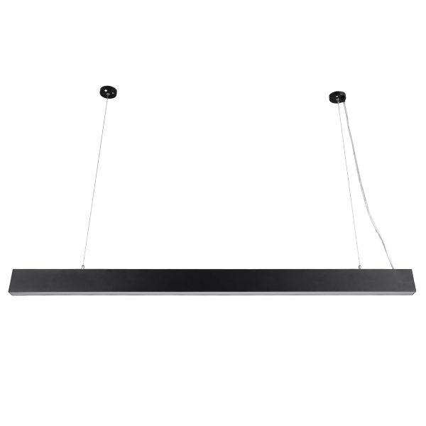 FELIX 61028-S Γραμμικό Φωτιστικό Οροφής Linear LED CCT 54W 6500lm 120° AC 220-240V Μ120 x Π3.5 x Υ7cm - Εναλλαγή Φωτισμού μέσω Τηλεχειριστηρίου All In One Ψυχρό 6000k+Φυσικό 4500k+Θερμό 2700k Dimmable - Μαύρο - 3 Years Warranty - Image 3