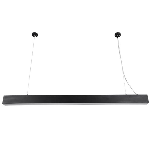 ORION 61030-P Γραμμικό Κρεμαστό Φωτιστικό Linear LED CCT 72W 8600lm 120° AC 220-240V Μ120 x Π5.5 x Υ7cm - Εναλλαγή Φωτισμού μέσω Τηλεχειριστηρίου All In One Ψυχρό 6000k+Φυσικό 4500k+Θερμό 2700k Dimmable - Μαύρο - 3 Years Warranty - Image 3