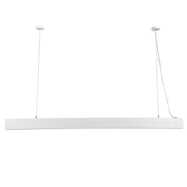 ORION 61031-S Γραμμικό Φωτιστικό Οροφής Linear LED CCT 72W 8600lm 120° AC 220-240V Μ120 x Π5.5 x Υ7cm - Εναλλαγή Φωτισμού μέσω Τηλεχειριστηρίου All In One Ψυχρό 6000k+Φυσικό 4500k+Θερμό 2700k Dimmable - Λευκό - 3 Years Warranty - Image 4