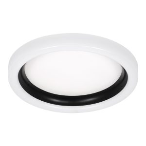 ARIANA 61034 Πλαφονιέρα Οροφής Κύκλος LED CCT 55W 6376lm 120° AC 220-240V – Εναλλαγή Φωτισμού μέσω Τηλεχειριστηρίου All In One Ψυχρό Λευκό 6000k+Φυσικό Λευκό 4500k+Θερμό Λευκό 2700k Dimmable Φ48cm – Μαύρο – 3 Years Warranty