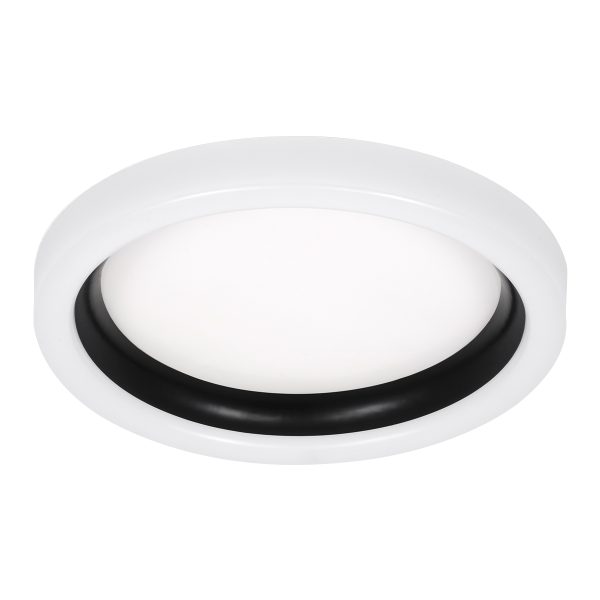 ARIANA 61034 Πλαφονιέρα Οροφής Κύκλος LED CCT 55W 6376lm 120° AC 220-240V - Εναλλαγή Φωτισμού μέσω Τηλεχειριστηρίου All In One Ψυχρό Λευκό 6000k+Φυσικό Λευκό 4500k+Θερμό Λευκό 2700k Dimmable Φ48cm - Μαύρο - 3 Years Warranty - Image 2