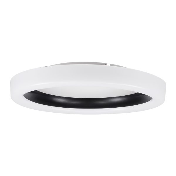 ARIANA 61034 Πλαφονιέρα Οροφής Κύκλος LED CCT 55W 6376lm 120° AC 220-240V - Εναλλαγή Φωτισμού μέσω Τηλεχειριστηρίου All In One Ψυχρό Λευκό 6000k+Φυσικό Λευκό 4500k+Θερμό Λευκό 2700k Dimmable Φ48cm - Μαύρο - 3 Years Warranty - Image 3