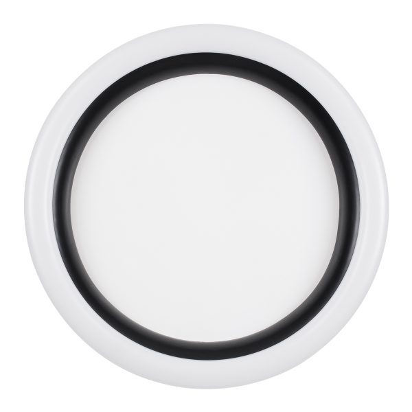 ARIANA 61034 Πλαφονιέρα Οροφής Κύκλος LED CCT 55W 6376lm 120° AC 220-240V - Εναλλαγή Φωτισμού μέσω Τηλεχειριστηρίου All In One Ψυχρό Λευκό 6000k+Φυσικό Λευκό 4500k+Θερμό Λευκό 2700k Dimmable Φ48cm - Μαύρο - 3 Years Warranty - Image 5