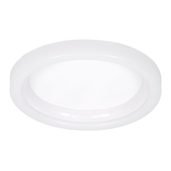 ARIANA 61035 Πλαφονιέρα Οροφής Κύκλος LED CCT 55W 6376lm 120° AC 220-240V - Εναλλαγή Φωτισμού μέσω Τηλεχειριστηρίου All In One Ψυχρό Λευκό 6000k+Φυσικό Λευκό 4500k+Θερμό Λευκό 2700k Dimmable Φ48cm - Λευκό - 3 Years Warranty - Image 2