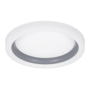 ARIANA 61036 Πλαφονιέρα Οροφής Κύκλος LED CCT 55W 6376lm 120° AC 220-240V – Εναλλαγή Φωτισμού μέσω Τηλεχειριστηρίου All In One Ψυχρό Λευκό 6000k+Φυσικό Λευκό 4500k+Θερμό Λευκό 2700k Dimmable Φ48cm – Γκρι Ανθρακί – 3 Years Warranty