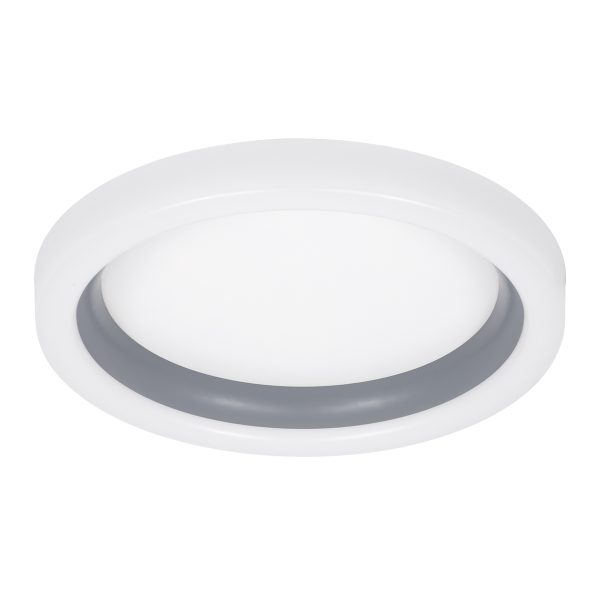 ARIANA 61036 Πλαφονιέρα Οροφής Κύκλος LED CCT 55W 6376lm 120° AC 220-240V - Εναλλαγή Φωτισμού μέσω Τηλεχειριστηρίου All In One Ψυχρό Λευκό 6000k+Φυσικό Λευκό 4500k+Θερμό Λευκό 2700k Dimmable Φ48cm - Γκρι Ανθρακί - 3 Years Warranty - Image 2