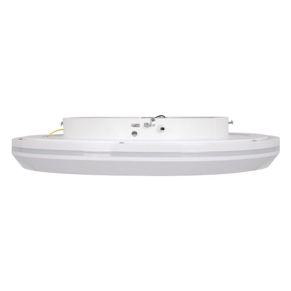 MELINA 61041 Πλαφονιέρα Οροφής Κύκλος LED CCT 55W 6376lm 120° AC 220-240V - Εναλλαγή Φωτισμού μέσω Τηλεχειριστηρίου All In One Ψυχρό Λευκό 6000k+Φυσικό Λευκό 4500k+Θερμό Λευκό 2700k Dimmable Φ48cm - Λευκό - 3 Years Warranty - Image 4