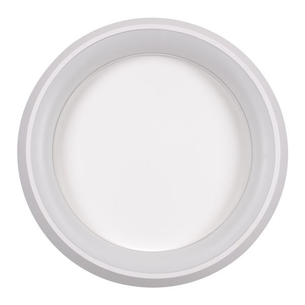 MELINA 61041 Πλαφονιέρα Οροφής Κύκλος LED CCT 55W 6376lm 120° AC 220-240V - Εναλλαγή Φωτισμού μέσω Τηλεχειριστηρίου All In One Ψυχρό Λευκό 6000k+Φυσικό Λευκό 4500k+Θερμό Λευκό 2700k Dimmable Φ48cm - Λευκό - 3 Years Warranty - Image 5