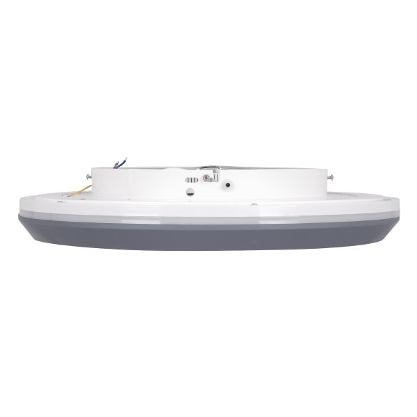 MELINA 61042 Πλαφονιέρα Οροφής Κύκλος LED CCT 55W 6376lm 120° AC 220-240V - Εναλλαγή Φωτισμού μέσω Τηλεχειριστηρίου All In One Ψυχρό Λευκό 6000k+Φυσικό Λευκό 4500k+Θερμό Λευκό 2700k Dimmable Φ48cm - Γκρι Ανθρακί - 3 Years Warranty - Image 4