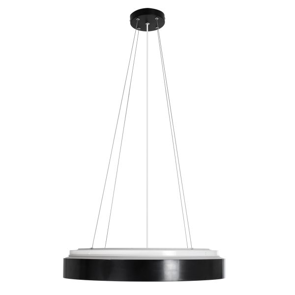 BARCHETTA 61047-P Κρεμαστή Πλαφονιέρα Οροφής LED CCT 72W 8306lm 120° AC 220-240V - Εναλλαγή Φωτισμού μέσω Τηλεχειριστηρίου All In One Ψυχρό 6000k+Φυσικό 4500k+Θερμό 2700k Dimmable Φ48cm - Μαύρο με Χρυσό - 3 Years Warranty - Image 4