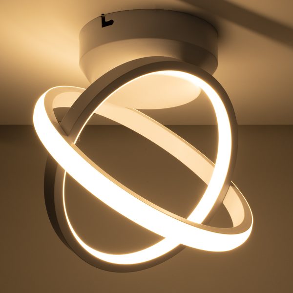 AMELIA 61053 Φωτιστικό Οροφής Design LED CCT 20W 2400lm 300° AC 220-240V - Εναλλαγή Φωτισμού μέσω Διακόπτη On/Off All In One Ψυχρό 6000k+Φυσικό 4500k+Θερμό 2700k Μ24.5 x Π16 x Υ25cm - Λευκό - Image 5