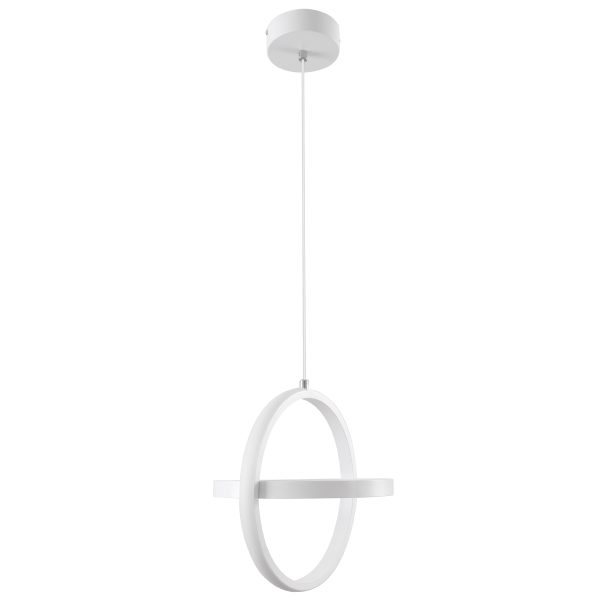 ALICE 61056 Κρεμαστό Φωτιστικό Οροφής Design LED CCT 20W 2400lm 300° AC 220-240V - Εναλλαγή Φωτισμού μέσω Διακόπτη On/Off All In One Ψυχρό 6000k+Φυσικό 4500k+Θερμό 2700k Μ25 x Π22 x Υ25cm - Λευκό - Image 4