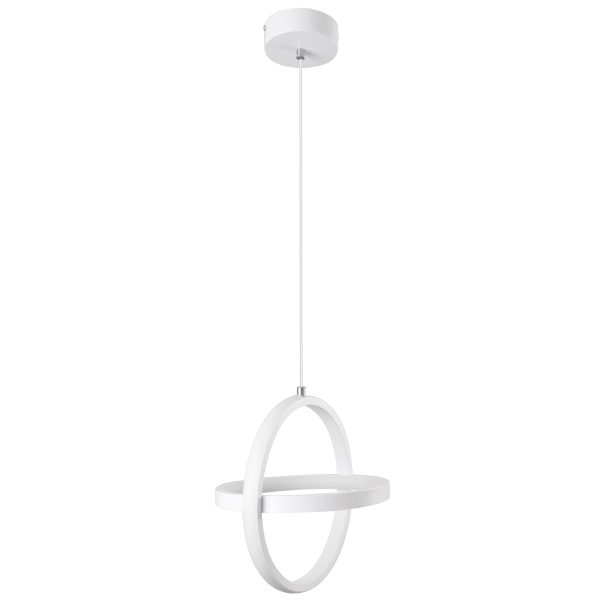 ALICE 61056 Κρεμαστό Φωτιστικό Οροφής Design LED CCT 20W 2400lm 300° AC 220-240V - Εναλλαγή Φωτισμού μέσω Διακόπτη On/Off All In One Ψυχρό 6000k+Φυσικό 4500k+Θερμό 2700k Μ25 x Π22 x Υ25cm - Λευκό - Image 5