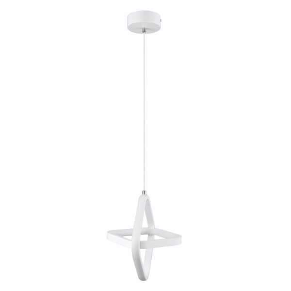 ROSE 61065 Κρεμαστό Φωτιστικό Οροφής Design LED CCT 22W 2640lm 300° AC 220-240V - Εναλλαγή Φωτισμού μέσω Διακόπτη On/Off All In One Ψυχρό 6000k+Φυσικό 4500k+Θερμό 2700k Μ24 x Π22 x Υ24cm - Λευκό - Image 5