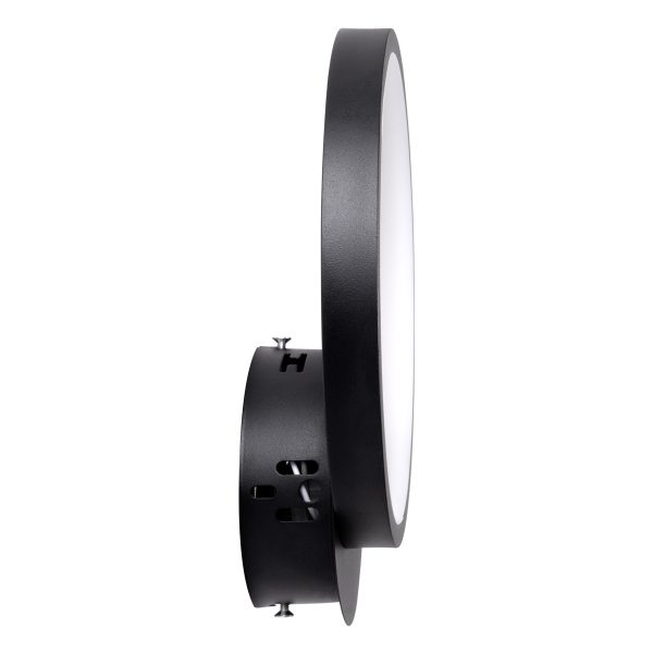 TED 61070 Φωτιστικό Τοίχου - Απλίκα Design LED CCT 9W 1080lm 300° AC 220-240V - Εναλλαγή Φωτισμού μέσω Διακόπτη On/Off All In One Ψυχρό 6000k+Φυσικό 4500k+Θερμό 2700k Μ20 x Π5.5 x Υ23cm - Μαύρο - Image 4