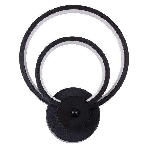 FREDDIE 61076 Φωτιστικό Τοίχου - Απλίκα Design LED CCT 15W 1800lm 300° AC 220-240V - Εναλλαγή Φωτισμού μέσω Διακόπτη On/Off All In One Ψυχρό 6000k+Φυσικό 4500k+Θερμό 2700k Μ20 x Π7.5 x Υ25cm - Μαύρο - Image 3