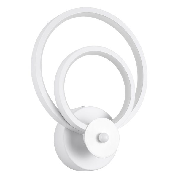 FREDDIE 61077 Φωτιστικό Τοίχου - Απλίκα Design LED CCT 15W 1800lm 300° AC 220-240V - Εναλλαγή Φωτισμού μέσω Διακόπτη On/Off All In One Ψυχρό 6000k+Φυσικό 4500k+Θερμό 2700k Μ20 x Π7.5 x Υ25cm - Λευκό - Image 2