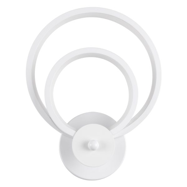 FREDDIE 61077 Φωτιστικό Τοίχου - Απλίκα Design LED CCT 15W 1800lm 300° AC 220-240V - Εναλλαγή Φωτισμού μέσω Διακόπτη On/Off All In One Ψυχρό 6000k+Φυσικό 4500k+Θερμό 2700k Μ20 x Π7.5 x Υ25cm - Λευκό - Image 3