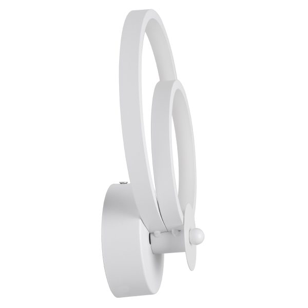 FREDDIE 61077 Φωτιστικό Τοίχου - Απλίκα Design LED CCT 15W 1800lm 300° AC 220-240V - Εναλλαγή Φωτισμού μέσω Διακόπτη On/Off All In One Ψυχρό 6000k+Φυσικό 4500k+Θερμό 2700k Μ20 x Π7.5 x Υ25cm - Λευκό - Image 4
