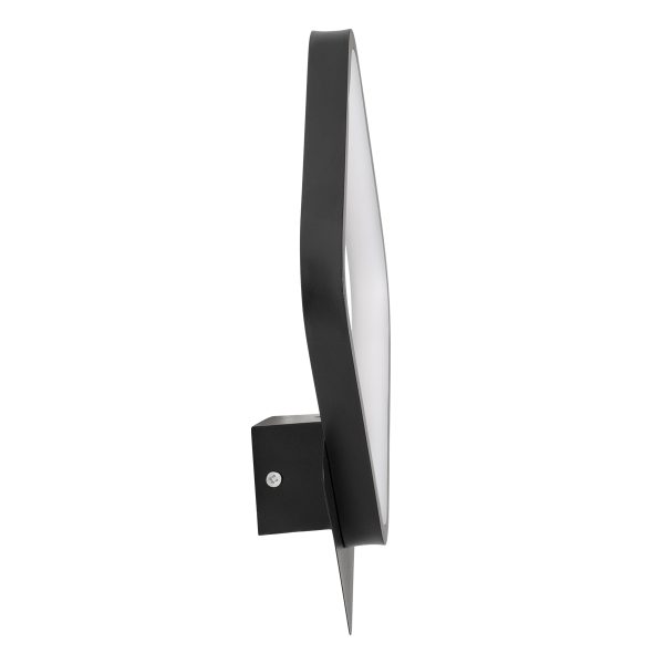 LENA 61079 Φωτιστικό Τοίχου - Απλίκα Design LED CCT 12W 1440lm 300° AC 220-240V - Εναλλαγή Φωτισμού μέσω Διακόπτη On/Off All In One Ψυχρό 6000k+Φυσικό 4500k+Θερμό 2700k Μ25 x Π5.5 x Υ29.5cm - Μαύρο - Image 4