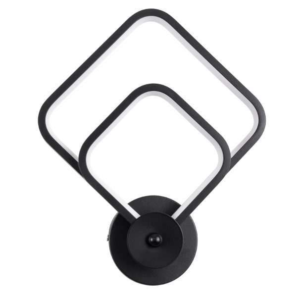 ANNA 61085 Φωτιστικό Τοίχου - Απλίκα Design LED CCT 15W 1800lm 300° AC 220-240V - Εναλλαγή Φωτισμού μέσω Διακόπτη On/Off All In One Ψυχρό 6000k+Φυσικό 4500k+Θερμό 2700k Μ25 x Π8 x Υ30cm - Μαύρο - Image 3