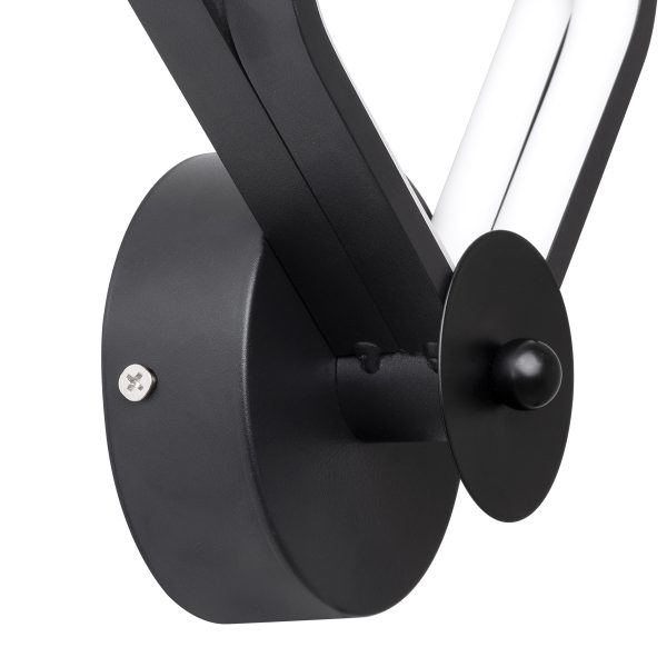 ANNA 61085 Φωτιστικό Τοίχου - Απλίκα Design LED CCT 15W 1800lm 300° AC 220-240V - Εναλλαγή Φωτισμού μέσω Διακόπτη On/Off All In One Ψυχρό 6000k+Φυσικό 4500k+Θερμό 2700k Μ25 x Π8 x Υ30cm - Μαύρο - Image 5