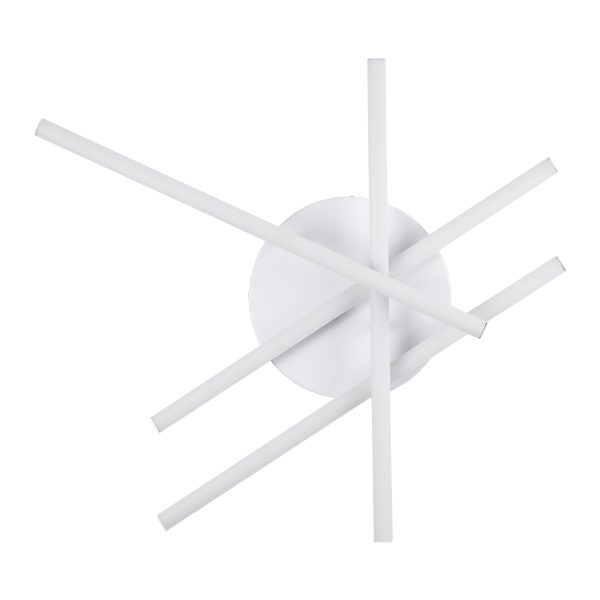 DRACO 61096 Μοντέρνο Φωτιστικό Οροφής LED 60W 7380lm 120° AC 220-240V IP20 Ρυθμιζόμενο Λευκό CCT με Χειριστήριο από 2700K έως 6000K Dimmable - Lumileds SMD Chip - Λευκό Ματ - Μ60 x Π60 x Υ11cm - 3 Χρόνια Εγγύηση - Image 5
