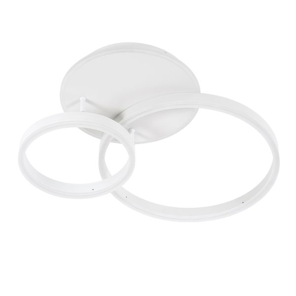 VENOM 61121 Φωτιστικό Οροφής Δαχτυλίδι-Κύκλος LED CCT 67W 8107lm 360° AC 220-240V - Εναλλαγή Φωτισμού μέσω Τηλεχειριστηρίου All In One Ψυχρό 6000k+Φυσικό 4500k+Θερμό 2700k Dimmable Φ25+40cm+BackLight - Λευκό - 3 Years Warranty - Image 4