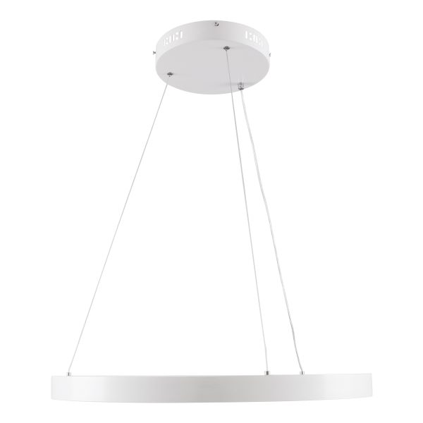 NEMESIS 61159 Κρεμαστό Φωτιστικό Δαχτυλίδι-Κύκλος LED CCT 45W 5230lm 360° AC 220-240V - Εναλλαγή Φωτισμού μέσω Τηλεχειριστηρίου All In One Ψυχρό 6000k+Φυσικό 4500k+Θερμό 2700k Dimmable Φ60cm - Λευκό - 3 Years Warranty - Image 3