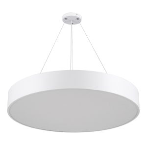 BURTON 61203-P Κρεμαστή Πλαφονιέρα Οροφής LED CCT 75W 8625lm 120° AC 220-240V – Εναλλαγή Φωτισμού μέσω Τηλεχειριστηρίου All In One Ψυχρό 6000k+Φυσικό 4500k+Θερμό 2700k Dimmable Φ60cm – Λευκό – 3 Years Warranty