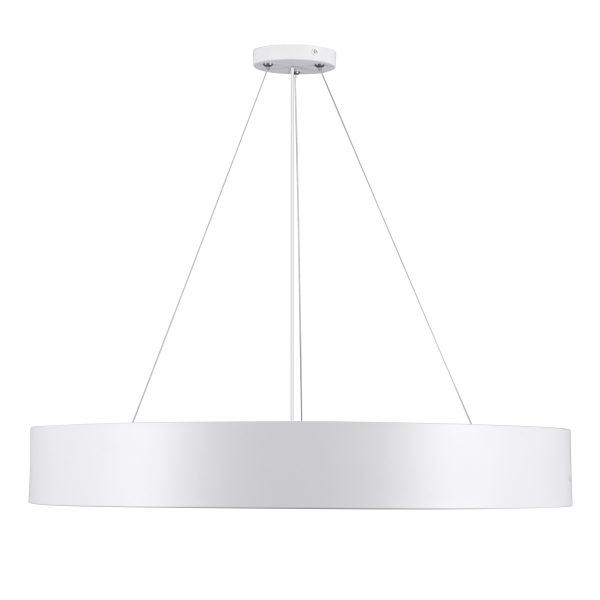 BURTON 61203-P Κρεμαστή Πλαφονιέρα Οροφής LED CCT 75W 8625lm 120° AC 220-240V - Εναλλαγή Φωτισμού μέσω Τηλεχειριστηρίου All In One Ψυχρό 6000k+Φυσικό 4500k+Θερμό 2700k Dimmable Φ60cm - Λευκό - 3 Years Warranty - Image 4