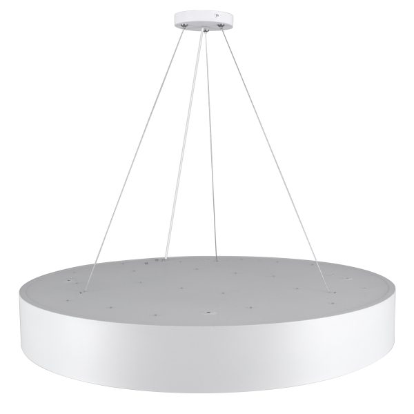 BURTON 61203-P Κρεμαστή Πλαφονιέρα Οροφής LED CCT 75W 8625lm 120° AC 220-240V - Εναλλαγή Φωτισμού μέσω Τηλεχειριστηρίου All In One Ψυχρό 6000k+Φυσικό 4500k+Θερμό 2700k Dimmable Φ60cm - Λευκό - 3 Years Warranty - Image 5