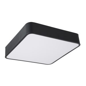 KAMALA 61206-S Πλαφονιέρα Οροφής LED CCT 67W 7370lm 120° AC 220-240V – Εναλλαγή Φωτισμού μέσω Τηλεχειριστηρίου All In One Ψυχρό 6000k+Φυσικό 4500k+Θερμό 2700k Dimmable Μ40 x Π40 x Υ8cm- Μαύρο – 3 Years Warranty