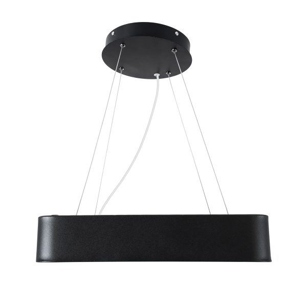 KAMALA 61206-P Κρεμαστή Πλαφονιέρα Οροφής LED CCT 67W 7370lm 120° AC 220-240V - Εναλλαγή Φωτισμού μέσω Τηλεχειριστηρίου All In One Ψυχρό 6000k+Φυσικό 4500k+Θερμό 2700k Dimmable Μ40 x Π40 x Υ8cm- Μαύρο - 3 Years Warranty - Image 5