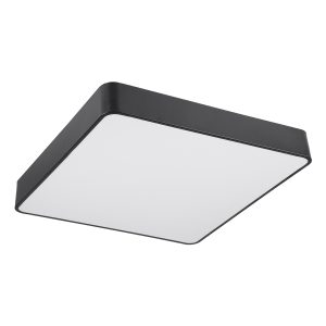 KAMALA 61208-S Πλαφονιέρα Οροφής LED CCT 75W 8625lm 120° AC 220-240V – Εναλλαγή Φωτισμού μέσω Τηλεχειριστηρίου All In One Ψυχρό 6000k+Φυσικό 4500k+Θερμό 2700k Dimmable Μ60 x Π60 x Υ8cm – Μαύρο – 3 Years Warranty